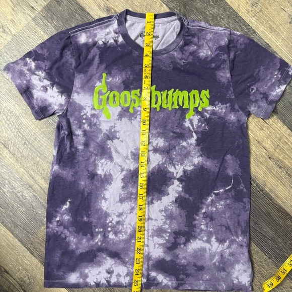 Mens Goosebumps Purple Tie Dye Logo Graphic T-Shirt Size Small short sleeve - Picture 4 of 7